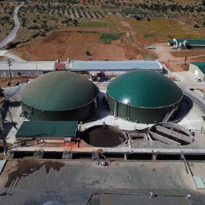 Biogas Plant Fertilized Water Recovery. Xirochori . Greece